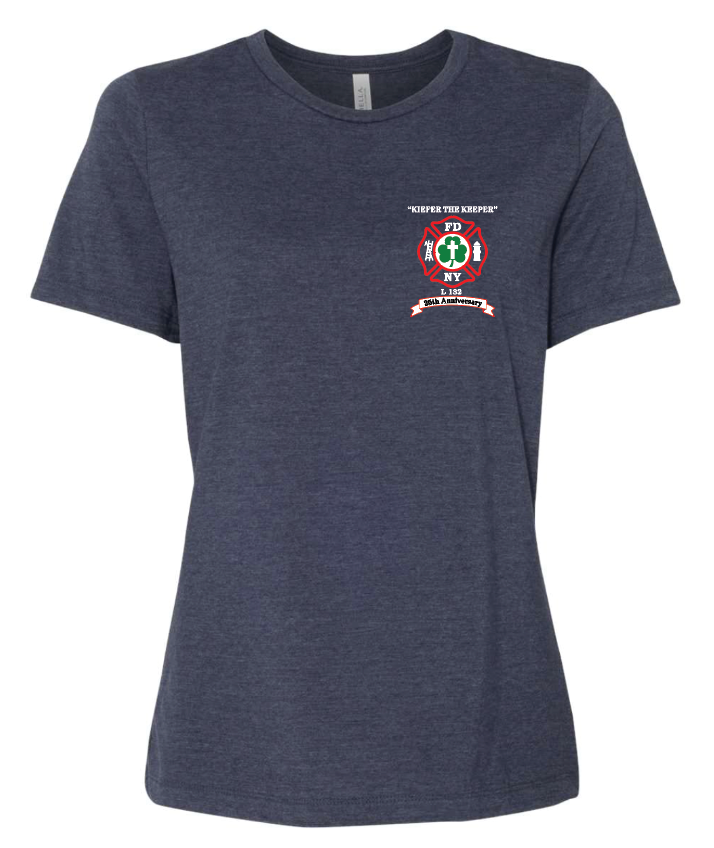 FDNY MICHAEL KIEFER 25 ANNIVERSARY WOMEN'S RELAX FIT T-SHIRT